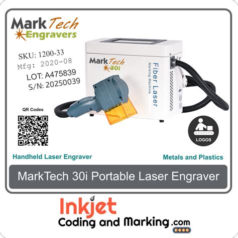 MarkTech 30i Handheld Metal Laser Engraver - Portable Laser Engraver ...