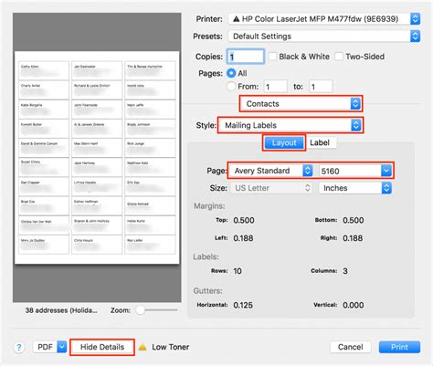 Print Mailing Labels from Your Mac with Contacts | Austin MacWorks