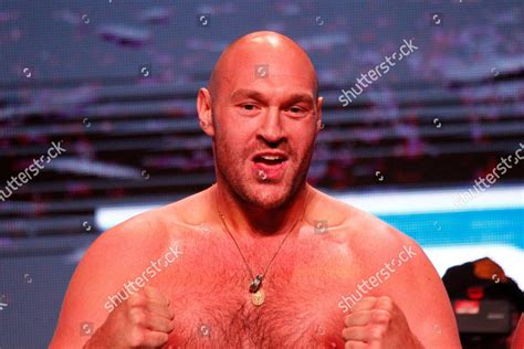 Tyson Fury On Stage Weighin Tyson Editorial Stock Photo - Stock Image ...