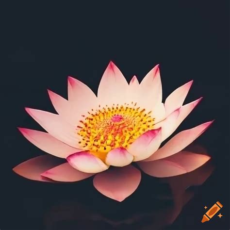 Lotus held by hands on Craiyon