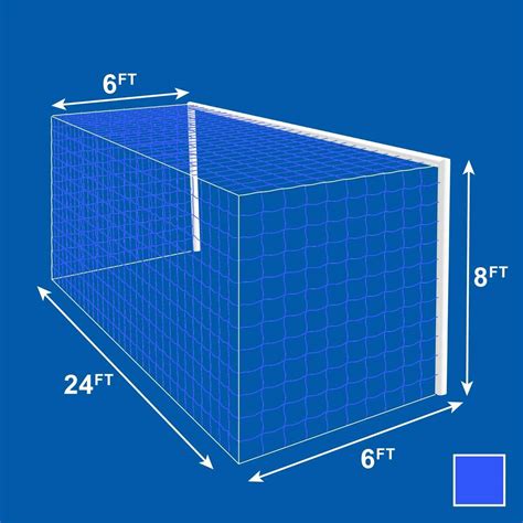 24 x 8 [Navy Blue] 5mm Stadium/Box Goal Nets [PAIR] | Net World Sports