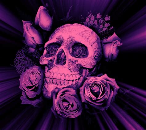 Gothic Purple Skull Wallpapers - 4k, HD Gothic Purple Skull Backgrounds on WallpaperBat