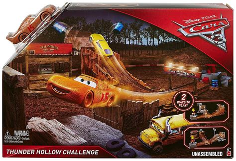 Disney Pixar Cars Cars 3 Thunder Hollow Challenge Playset Mattel Toys ...