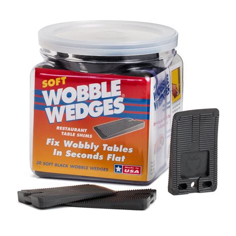 Wobble Wedges Flexible Plastic Shims, 30 Pack - Multi-Purpose Shim Wedges for Home Improvement ...