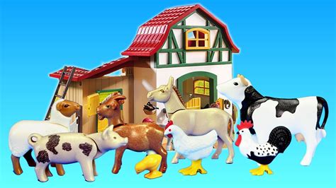 Playmobil Farm Animals Toys Barn Building Sets Videos Collection For ...