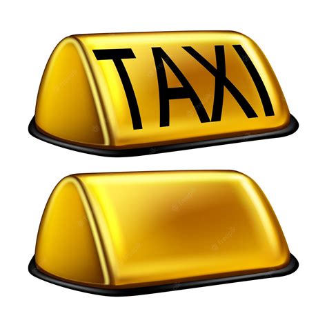 Premium Vector | Taxi sign realistic vector