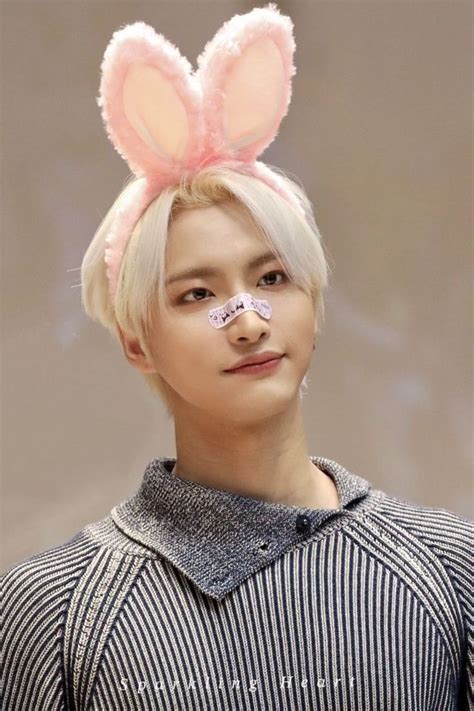 a person with bunny ears on their head