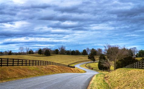 Download Cloud Tree Landscape Nature Man Made Road 4k Ultra HD Wallpaper