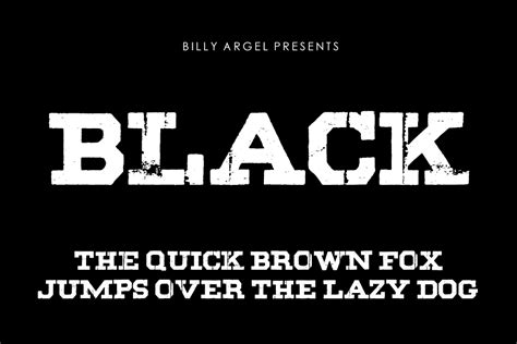 Download BLACK font | fontsme.com