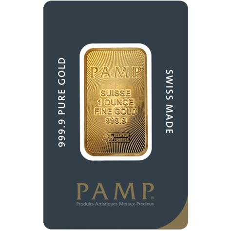 1 Ounce Pamp Suisse Gold Bar (New Design) - Miles Franklin