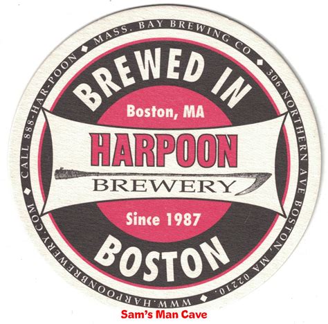 Harpoon Brewery Beer Coaster