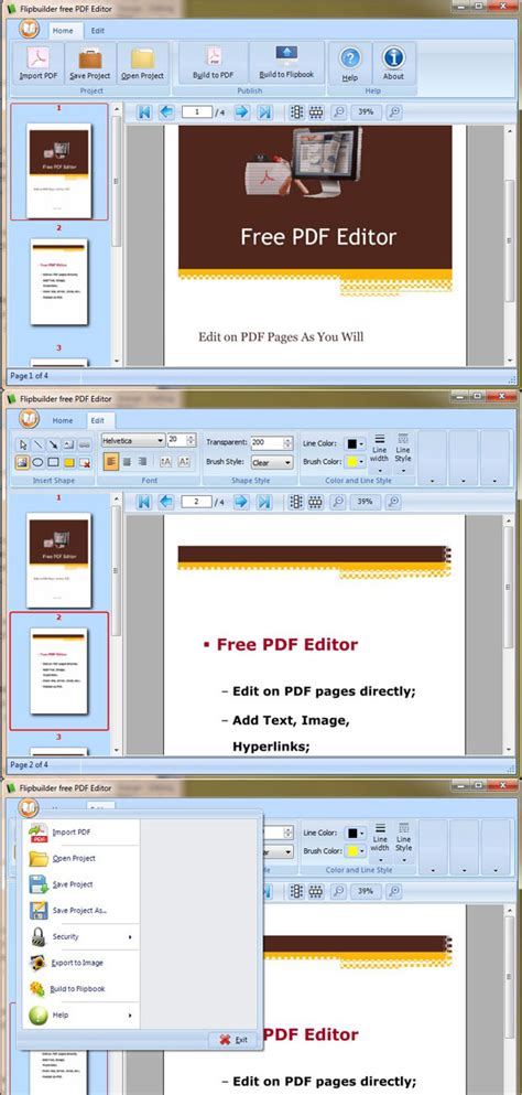 Free PDF Editor- 100% free PDF Editor to edit existing PDF and create new PDF easily.