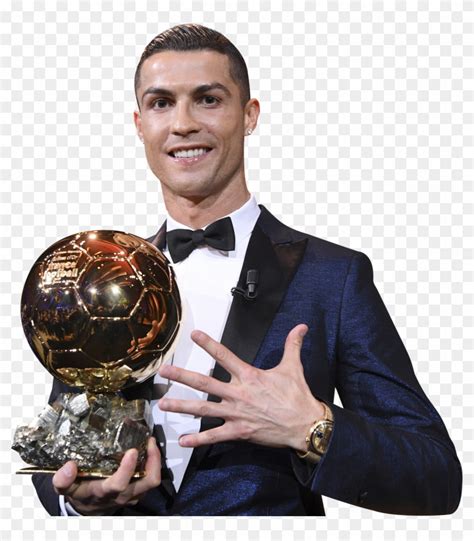 Download Cristiano Ronaldo Ballon D'or 2017 Render - Ronaldo With Ballon D Or Png Clipart Png ...