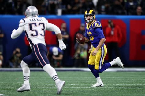 Photo from Bay Area's Tom Brady and Jared Goff compete in Super Bowl LIII