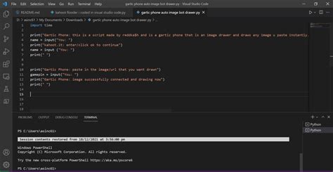 gartic phone image drawer bot i coded in VSC
