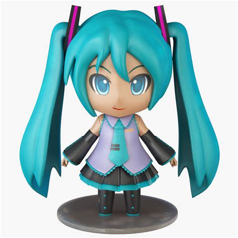 3d model miku hatsune chibi