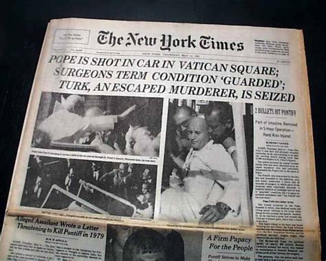 Pope John Paul II assassination attempt... - RareNewspapers.com