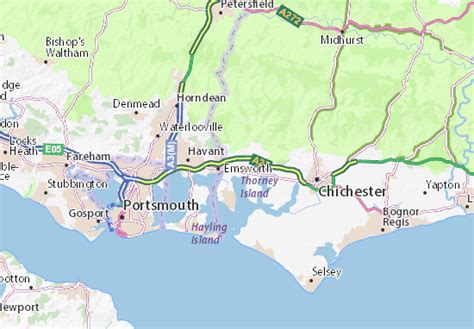 MICHELIN Southbourne map - ViaMichelin