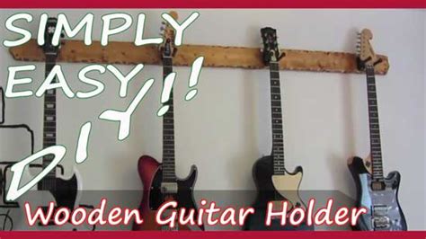 Simply Easy DIY: DIY Wooden Guitar Hanger