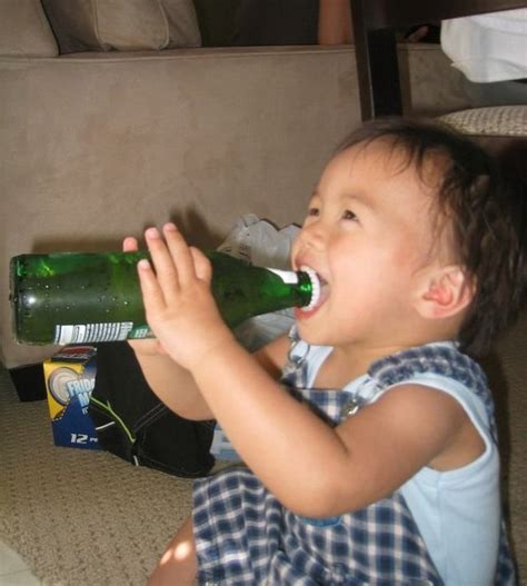 Funny Image Collection: Funny Beer Drinking Babies funny picture & funny video clip!