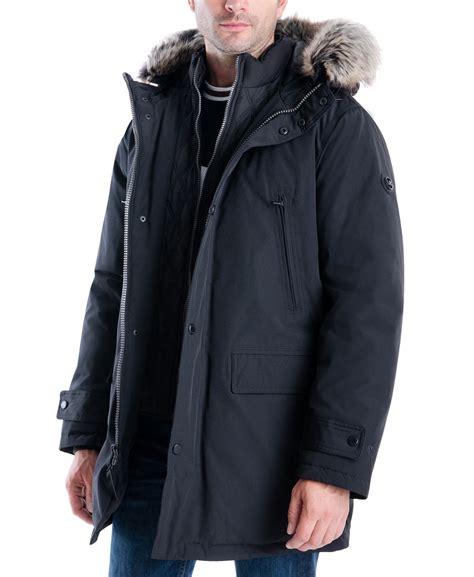 Michael Kors Michael Kors Men's Hooded Bib Snorkel Parka, Created for ...