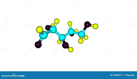 Ribose Molecular Structure on White Stock Illustration - Illustration of health, simple: 92006217