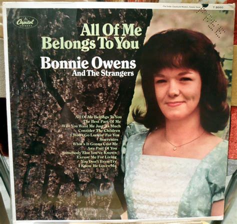 Bonnie Owens And The Strangers - All Of Me Belongs To You (1967, Vinyl) | Discogs