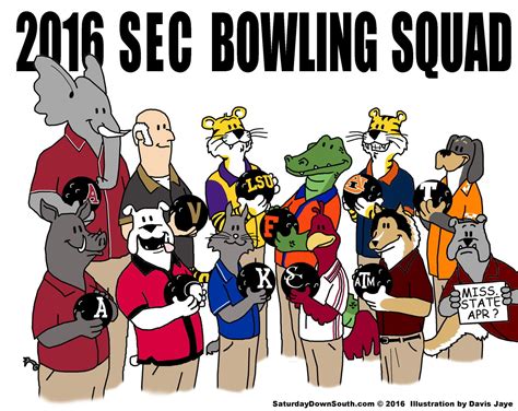 SEC Football Cartoons by Davis Jaye at Coroflot.com