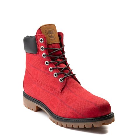 Mens Timberland 6" Premium Patch Boot - Red | Journeys