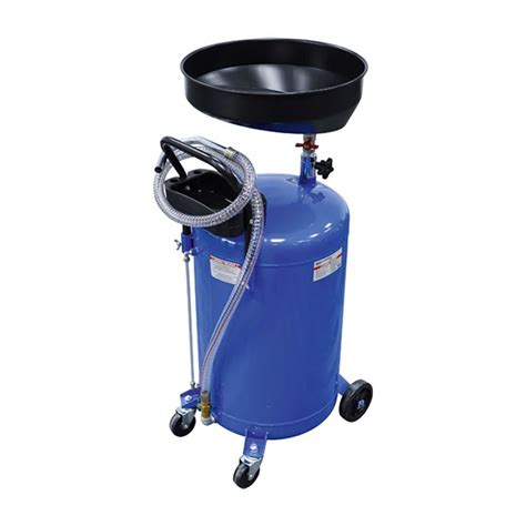 Waste oil collection container - volume 70 l - with level indicator - hose length 150 cm