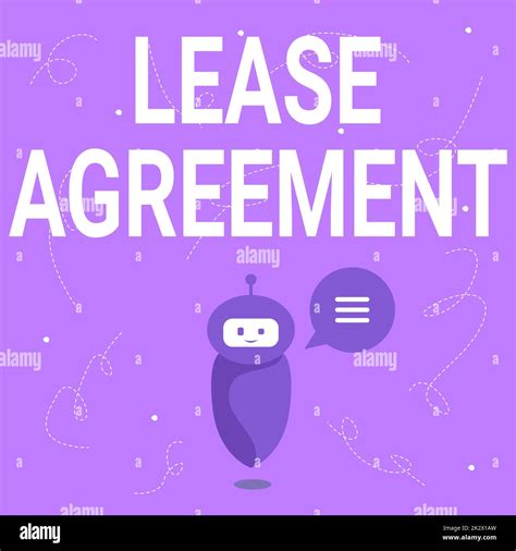 Hand writing sign Lease Agreement. Business showcase Contract on the terms to one party agrees ...
