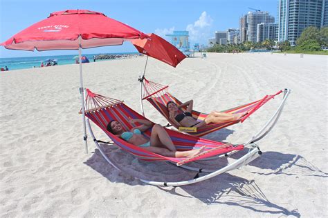 Folding Beach Hammock. Portable Travel Hammock.