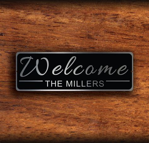 Custom Welcome Sign - Classic Metal Signs