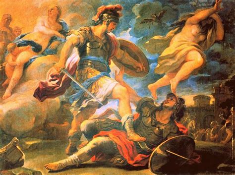 Aeneas defeats Turnus (17th century) by Luca Giordano #myth #mythology ...