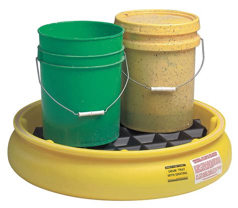 GRAINGER APPROVED Spill Containment Pallets, Uncovered, 5 gal Spill ...