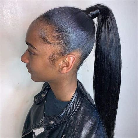 High Ponytail Hairstyles Black Women