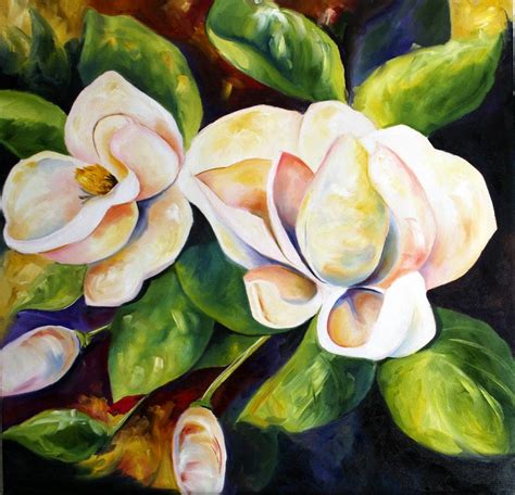 Texas Contemporary Fine Artist Laurie Pace: Fall Magnolia Painting ...