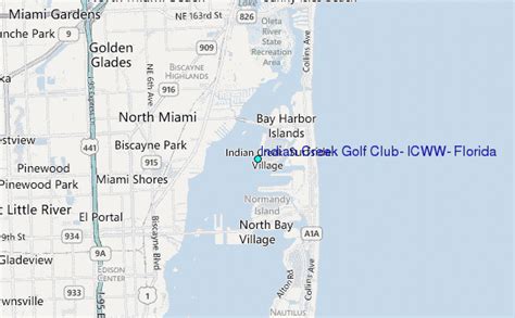 Indian Creek Golf Club, ICWW, Florida Tide Station Location Guide