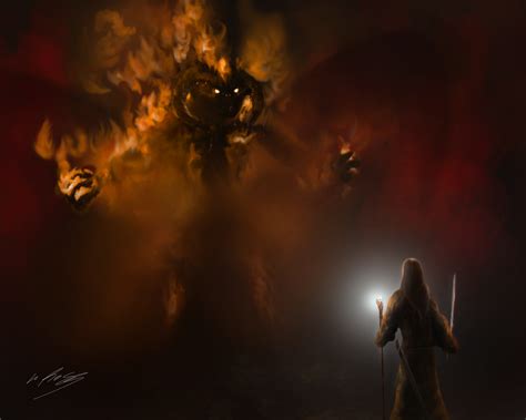 Gandalf vs Balrog Wallpaper - WallpaperSafari