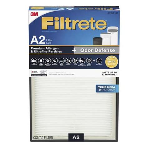 Filtrete Premium Allergen and Ultrafine Particles Size A2 True HEPA Air Purifier Filter in the ...