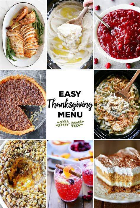 Easy Thanksgiving Menu - The Gunny Sack