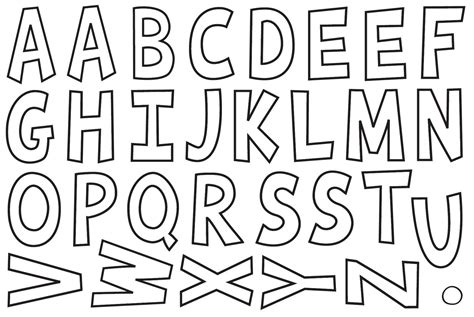 8 Best Images Of Printable Alphabet Letters Outline A - vrogue.co