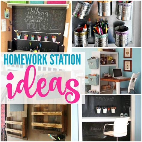 Back to School Homework Station Ideas