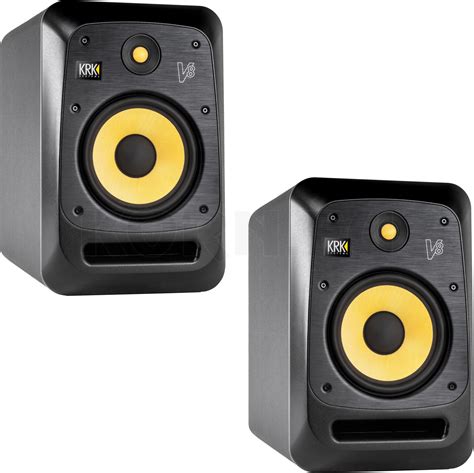 KRK V8 Series 4. 2-Way Powered Studio Reference Monitor Speaker, Black ...