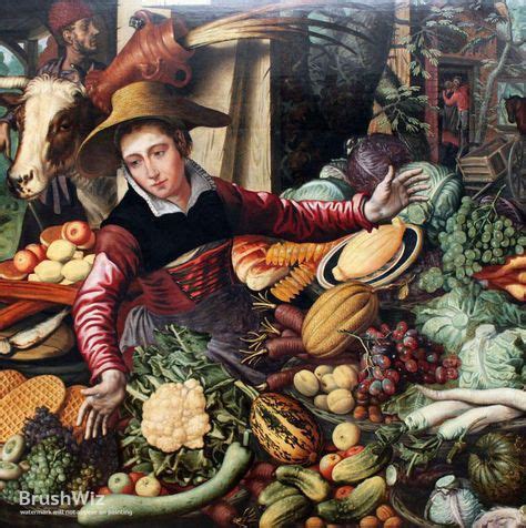 Vegetable Seller | Oil painting reproductions, Painting, Art