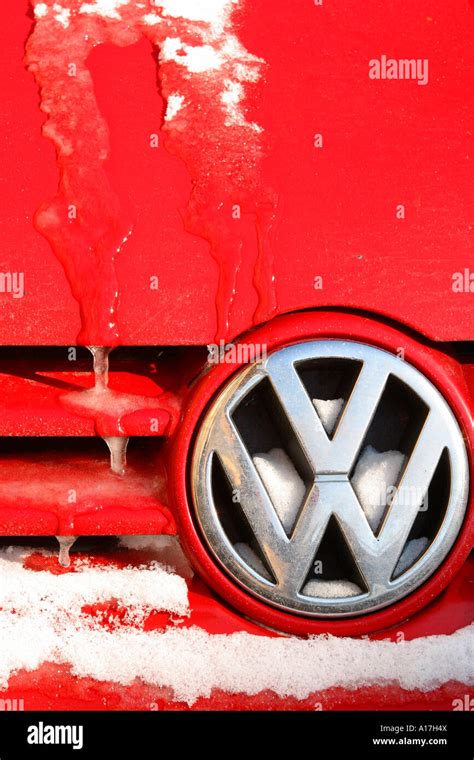 Red Volks Wagon logo Stock Photo - Alamy