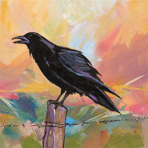 Raven by Marty Husted | Raven artwork, Raven art, Painting