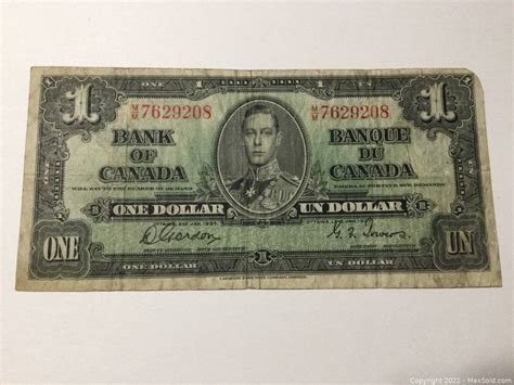 1937 CANADIAN 1 DOLLAR BILL | #4591272126