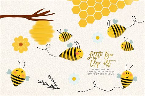 bee clip art, bees illustration, Honey bee clipart (248609 ...