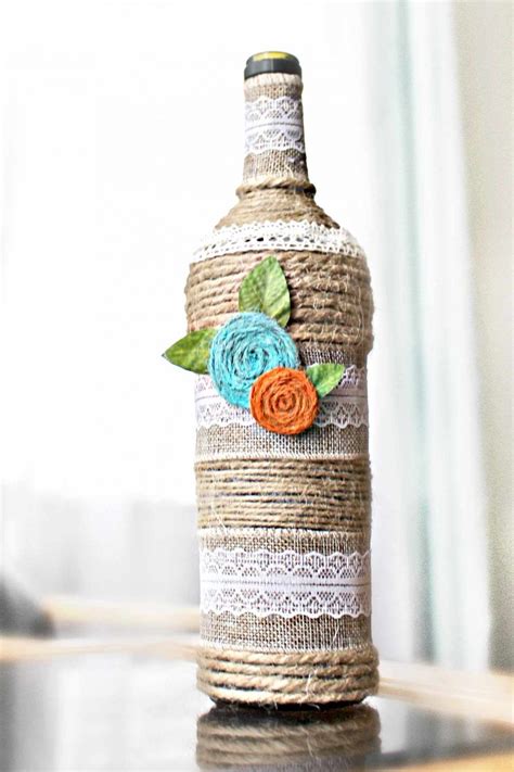 how to decorate glass bottles | Bottle crafts, Glass bottles decoration, Wine bottle crafts